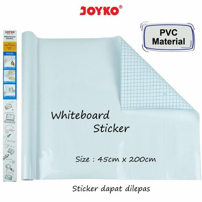 

STIKER PAPAN TULIS PUTIH WHITE BOARD STIKER JOYKO WBSK-150 by Radhiant official