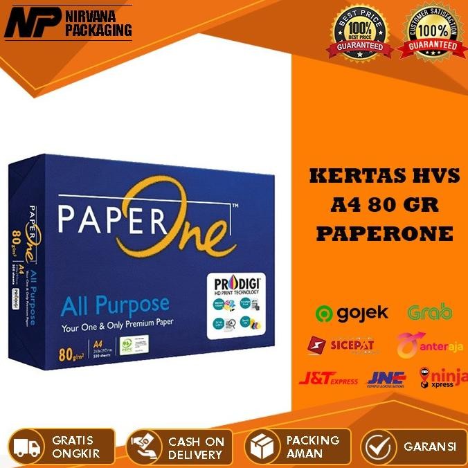 

KERTAS HVS A4 PAPERONE 80GR PAPER ONE PRINT FOTOCOPY 1 RIM Merah Stationery by Radhiant official