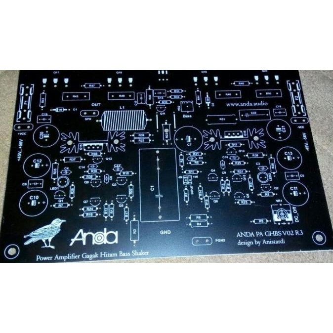Pcb Amplifier Bass Shaker Aka Gagak Hitam Original