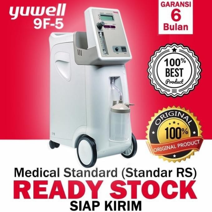 YUWELL YU 9F 5 MEDICAL GRADE OXYGEN CONCENTRATOR 9F-5 KONSENTRATOR ORIGINAL DAN TERPERCAYA