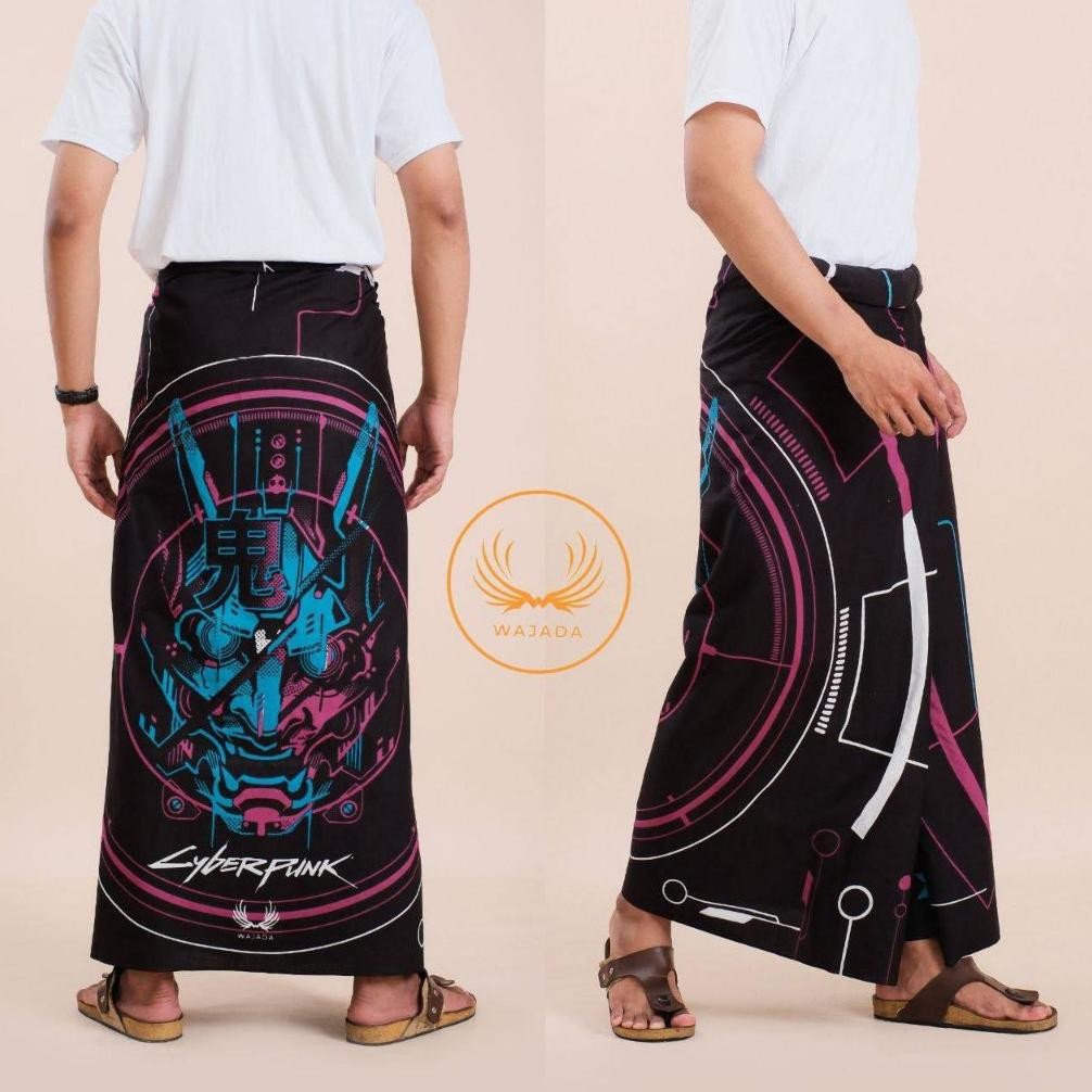 Sarung Batik Exclusive Motif Astronot Ombak Jepang Terbaru Merk Wajada 2022
