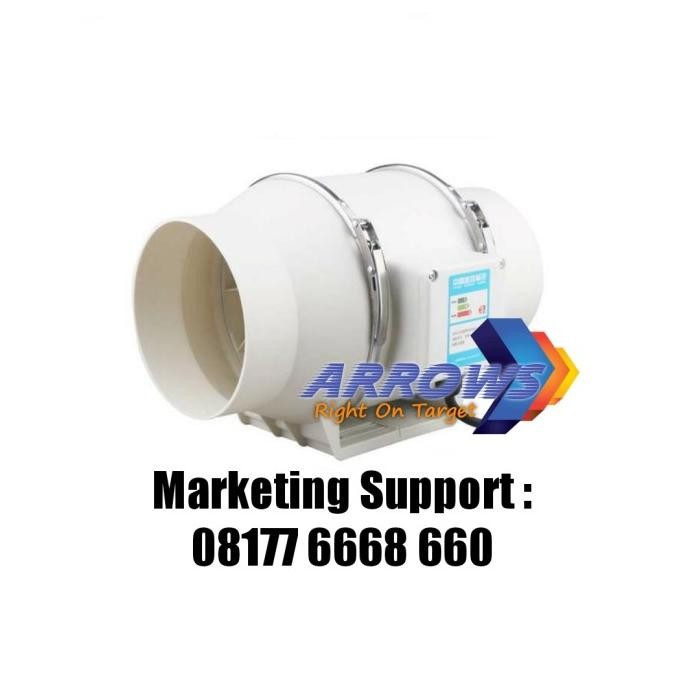 ready Inline Fan 4 inch Inline Fan PP Plastik 4 inch Duct Inline PP 4 inch
