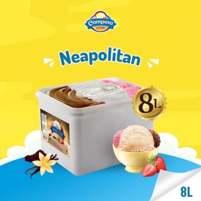 

Murah Campina 8 Liter Neapolitan - Es Krim