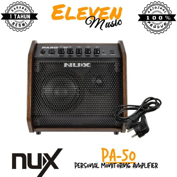 Nux Pa50 Amplifier Drum Nux Pa-50 Monitor Drum 2 Channels Original Original