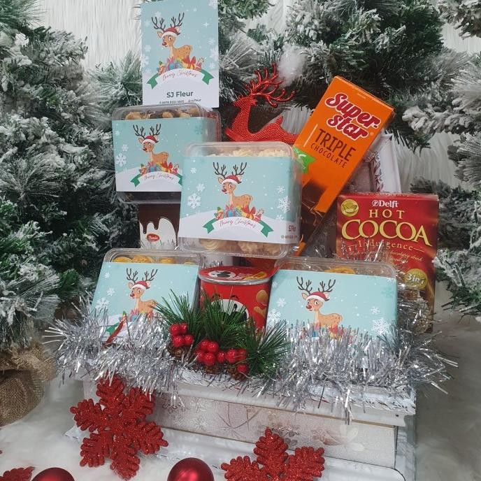 

Sale Paket Dekorasi Hampers Natal Christmas Parcel Hadiah Kue Kering 55