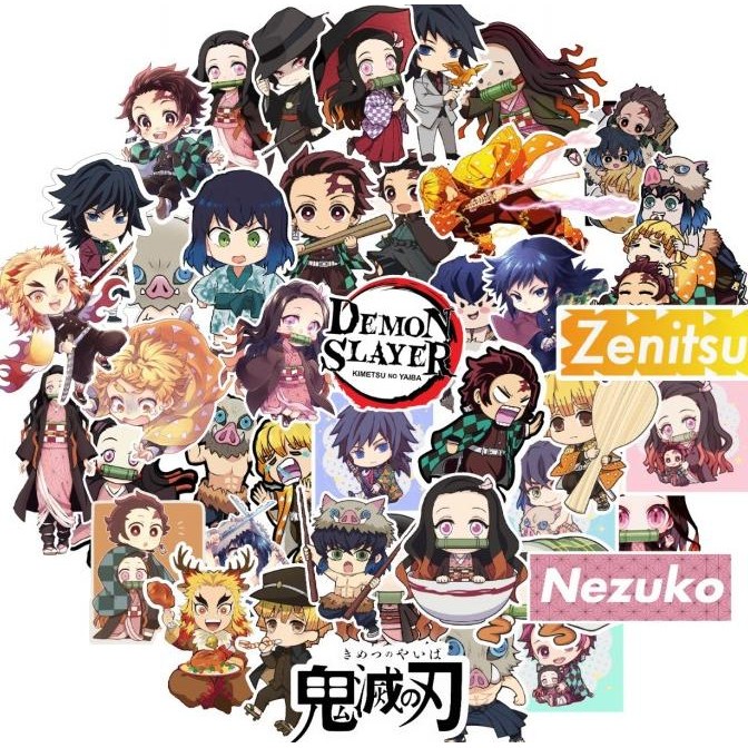 

Stiker Sticker Anime Demon Slayer Sudah Cutting Paketan by Radhiant official
