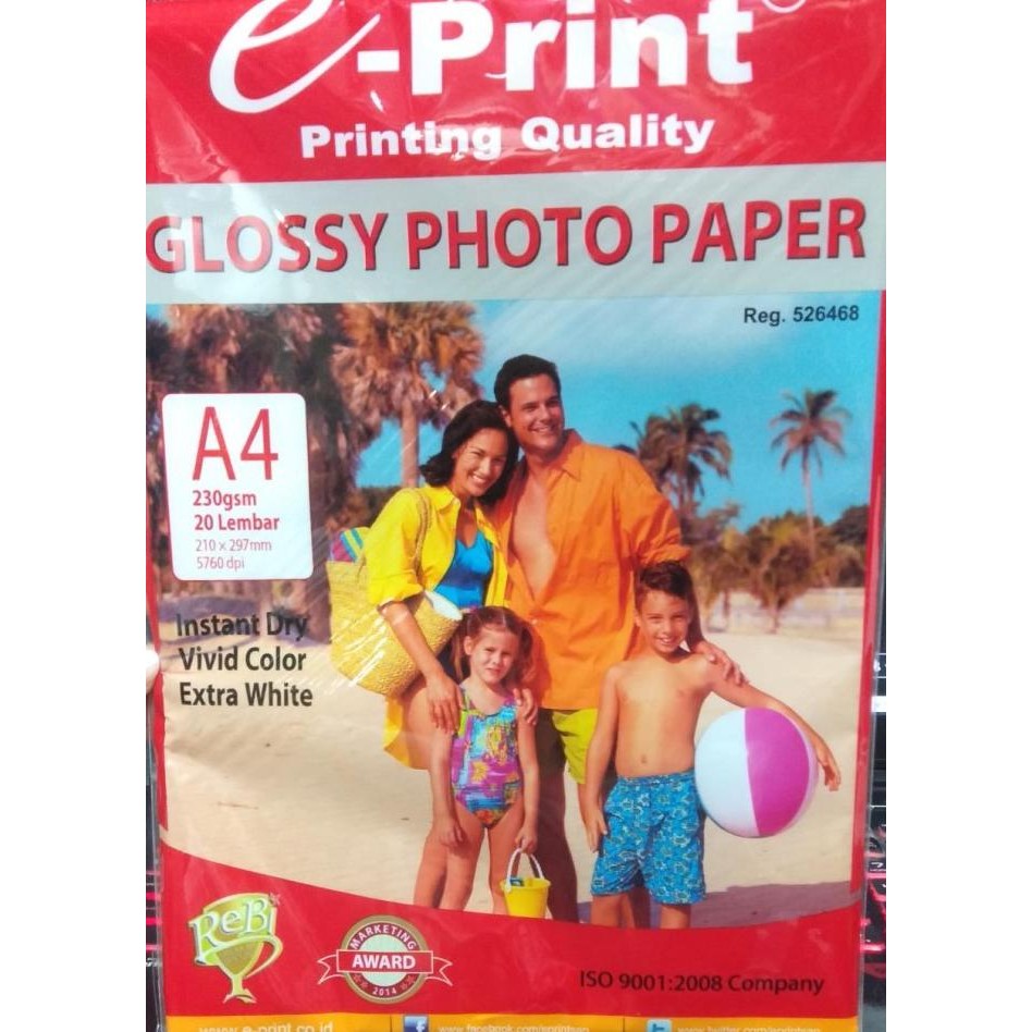 

E-Print Glossy Photo Paper [A4/ 230 Gsm/20 Sheets] Promo
