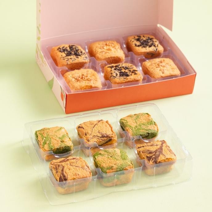 

Promo 6 Pcs Marmer Cake Premium Wijsman Personal Kue Bolu Topping Chocolate / Coklat / Cheese / Keju / Pandan