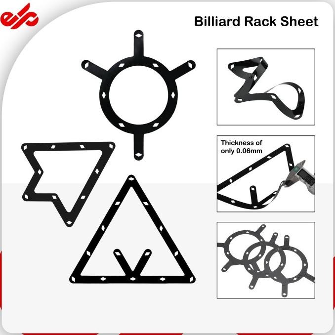 Terlaris Magic Turtle Ball Rack Sheet Billiard Pro Segitiga Billiard Bola Rapat - LilTriangle, Satua