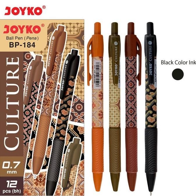

Ball Pen / Pulpen / Pena Joyko BP-184 / Culture / 1 BOX 12 PCS by Radhiant official