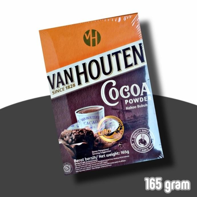 

TERSEDIA COCOA Powder Van Houten 165gr / Coklat Bubuk 165 g Vanhouten