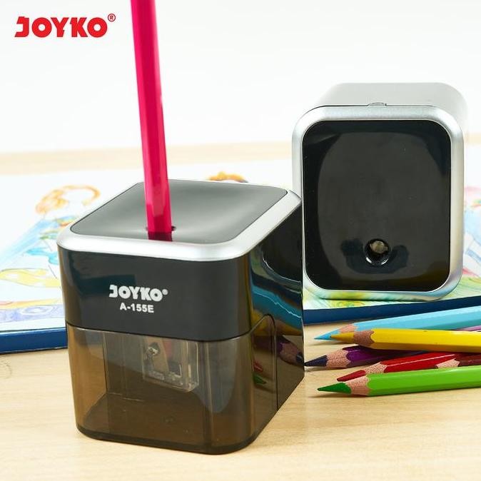 

Joyko ELECTRIC Sharpener / Serutan Elektrik Rautan Elektrik Serutan Pensil Kayu Joyko Meja Kantor Anak Batre Baterai A-155E