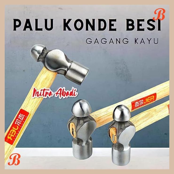 [MRA] Martil Palu Konde Besi Pegangan Kayu / Ball Hammer