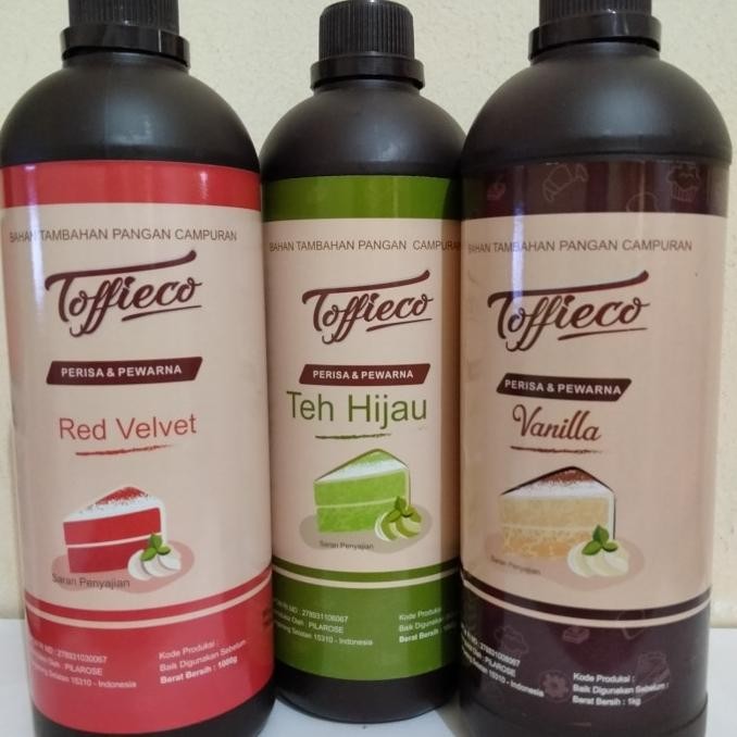 

TERSEDIA Toffieco perisa pewarna (pasta) RedVelvet, TehHijau (Greentea) 1kg