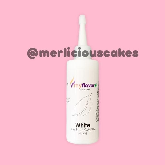 

TERSEDIA 120 Gram White Gel My Flavor Food Color Food Colour Pewarna Makanan