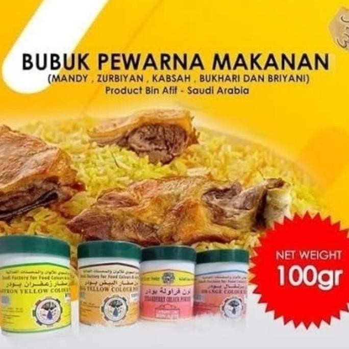 

TERSEDIA Bubuk Safron Saffron 100gr Zafaron Zafaran Pewarna Makanan KUNING