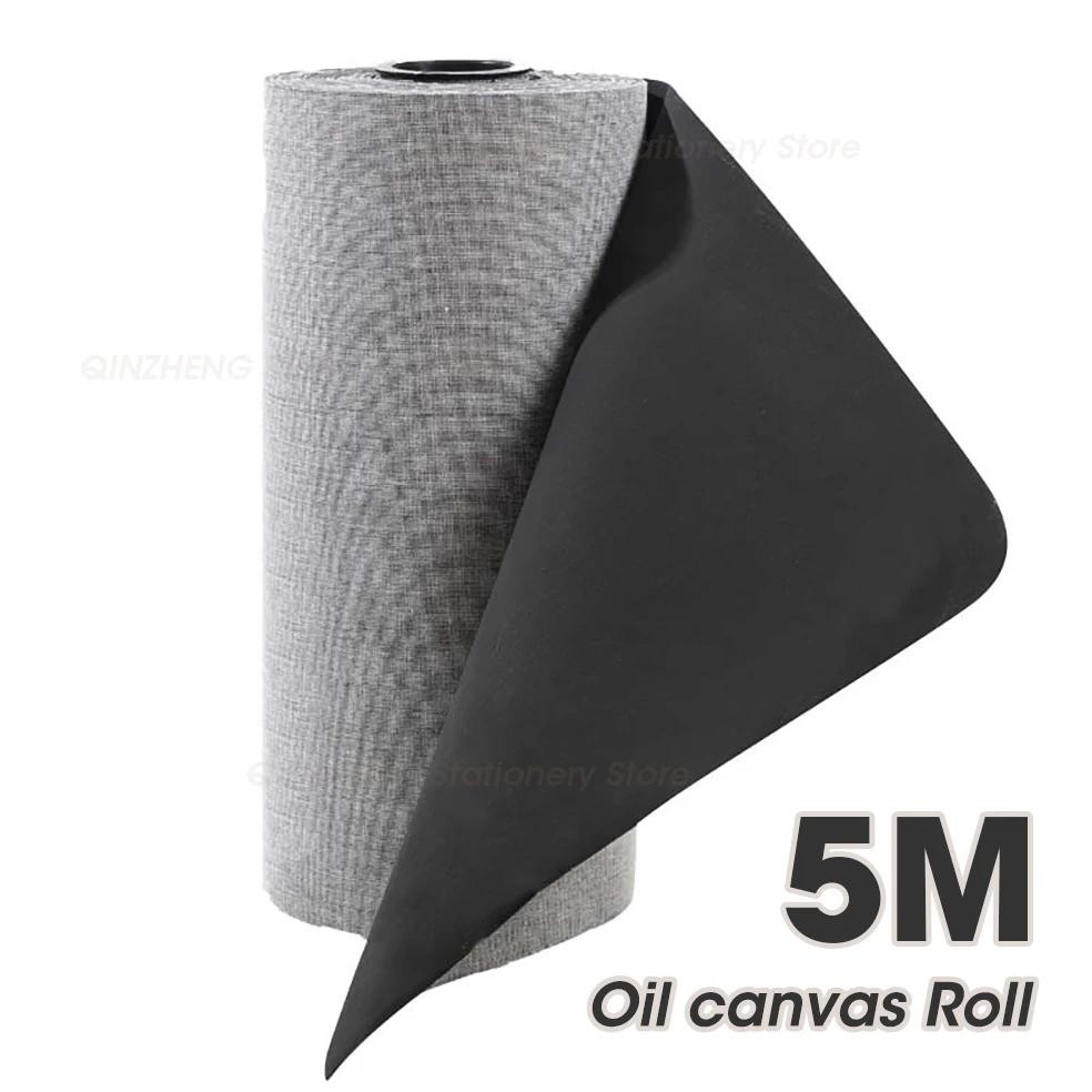 

5M Black Canvas Roll,280G Cotton,Blank Canvas Oil Painting Acrylics Painting Art Supplies ,30Cm 37Cm 47Cm 57Cm Wide Hb-13