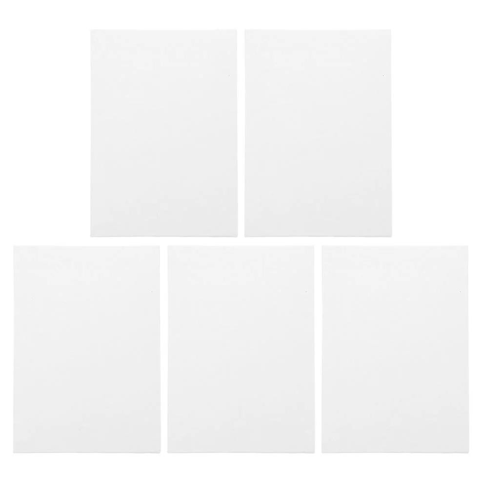 

5 Pcs Canvas Board For Painting Craft Supplies Acrylic Oil Small White Kit Adults Student