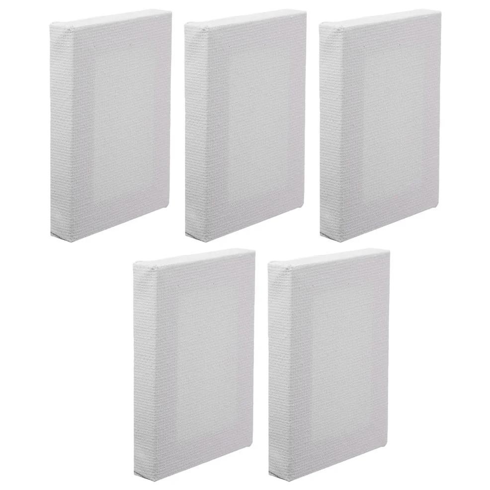 

5 Pcs Mini Oil Painting Frame Dye Wood Board Wooden White Picture Frame Canvas Boards Artist Painting Frame Oil Painting Boards