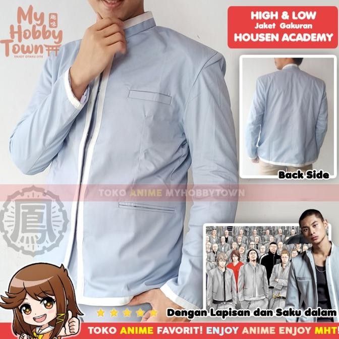 new  Blazer Jaket Anime Gakuran Crows Zero Worst Housen Academy Cosplay murah