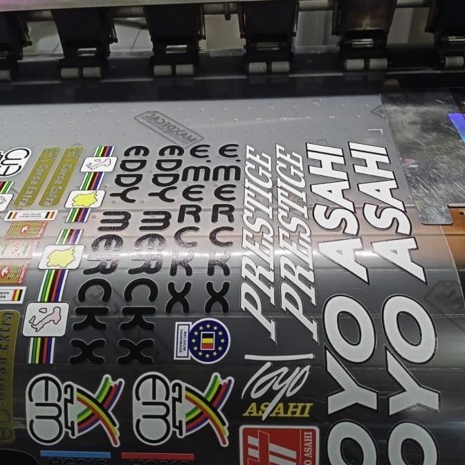 

TERMURAH - Cetak Stiker TRANSPARAN Super Clear MAXDECAL Tinta UV dan Tinta Putih