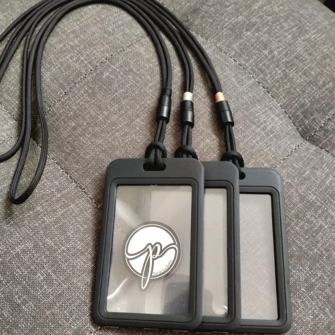 

Simplex Lanyard with quick release pop barrel. card holder 2 sisi. murah