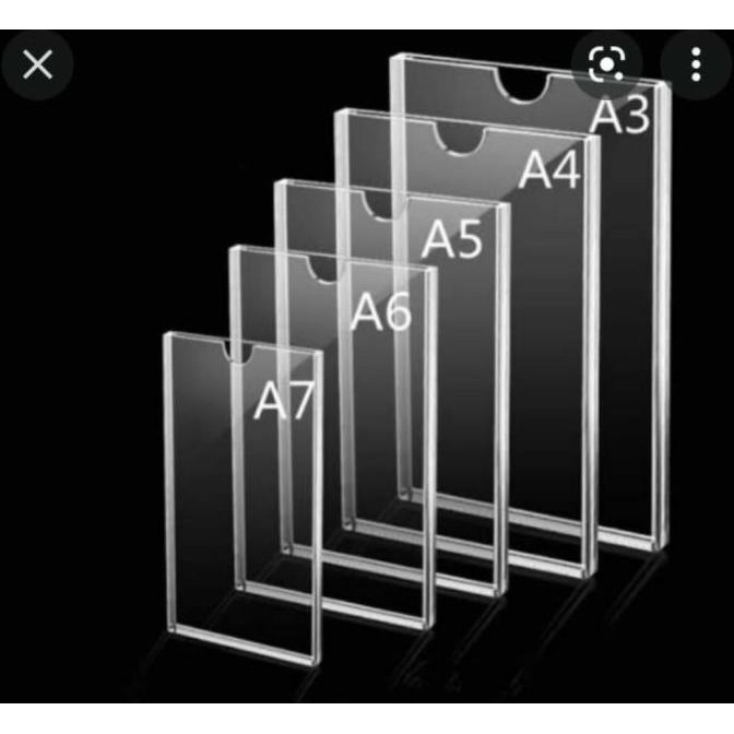 

ACRYLIC POCKET FRAME / AKRILIK THICKER / AKRILIK POCKET A3 2MM murah
