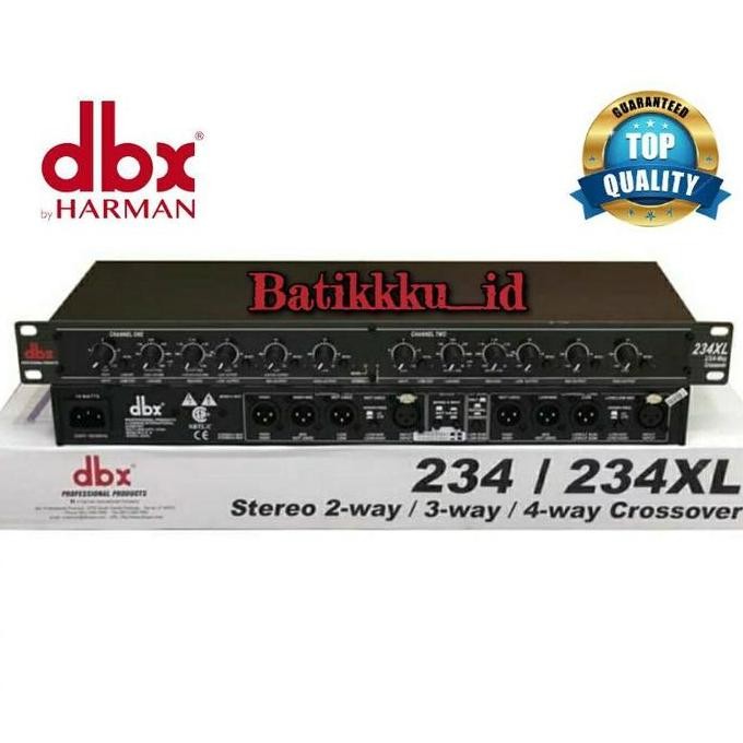 Baru CROSSOVER DBX 234XL / Dbx 234 XL 2 WAY/3 WAY/4WAY(MONO) CROSSOVER Mixer Amplifier