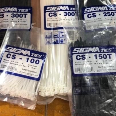 

Kabel Ties Sigma CS-300T 30cm x 3,6mm Putih / Hitam / Kabel Ties 30cm murah