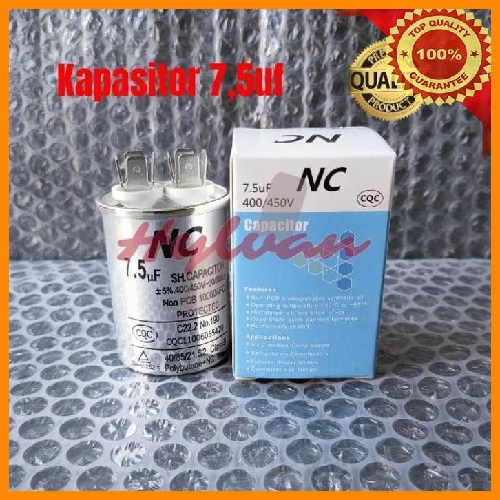 [hyl] kapasitor 7,5uf ac daikin malaysia 1/2 pk