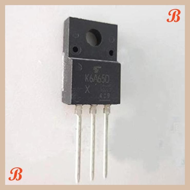 [SRE] K6A65D K6A65 TK6A65D Mosfet Silicon N-Channel To-220f 6A 650V