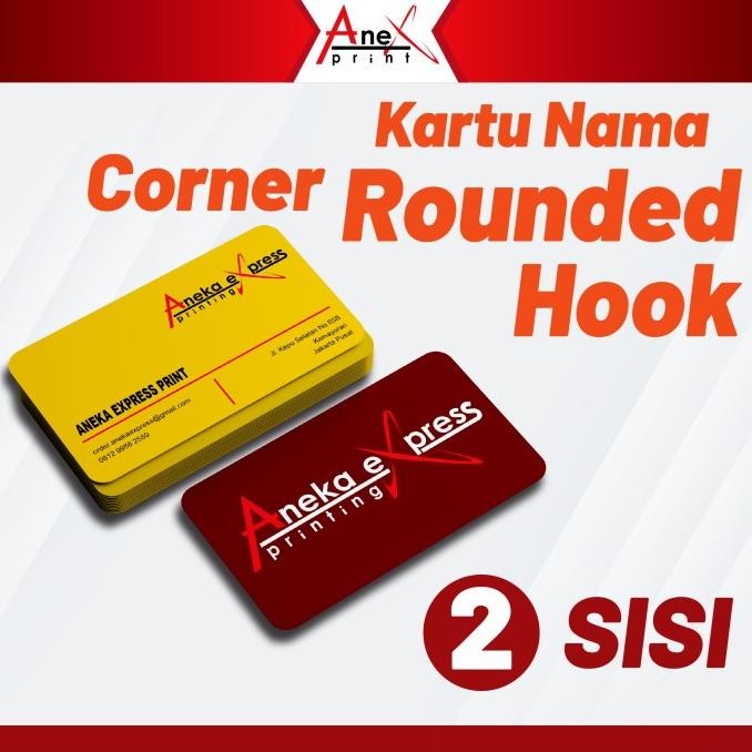 

CETAK KARTU NAMA SUDUT LENGKUNG MURAH / PRINT NAME CARD ROUNDED CORNER / BUSINESS CARD HOOK murah