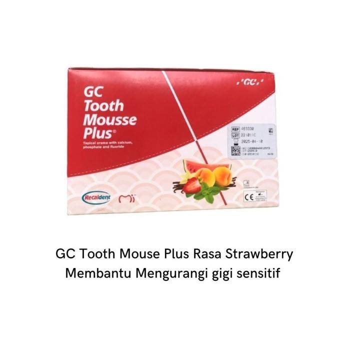 Gc Tooth Mouse Toothmouse Plus Rasa Strawberry Pasta Gigi Stroberi Termurah