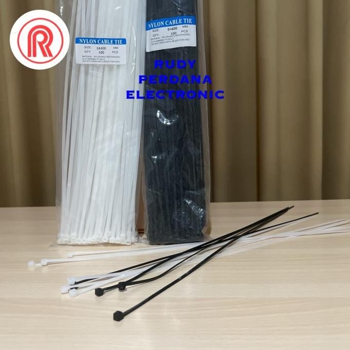

NYLON CABLE TIE KABEL TIES NILON 5x400MM 5 x 400 MM 40 CM murah