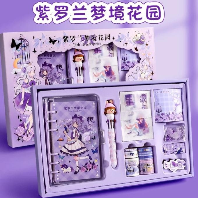 

TERMURAH - Paket Alat Buku Tulis Lengkap 6 in 1 Gift Box Hampers anak/Hadiah