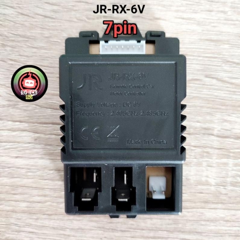 Premium Remot Receiver Jr-Rx-6V 7Pin 6V Mobilan Aki Anak Remote Control Ic Modul Box Kotak Hitam Jr 