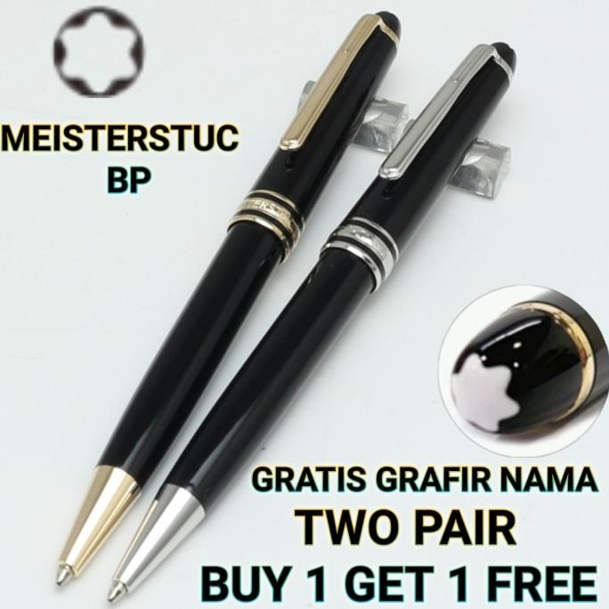 

NEW Bollpoint Mewah Buy 1 Get 1 Free Monblanc Meisterstuc Bp Gratis Grafir Nama dan Box Exlusive Pulpen Stationery