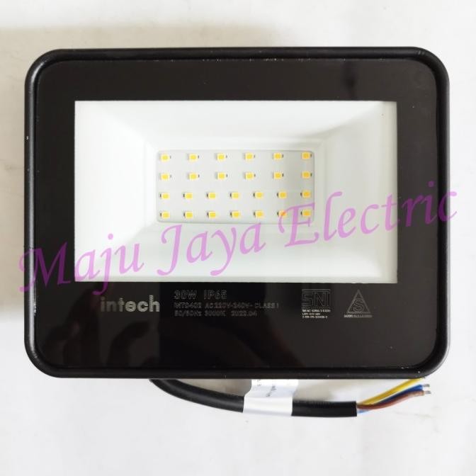 Grosir Led Sorot Intech 30W Flood Light Lampu Tembak 30 W Watt Outdoor