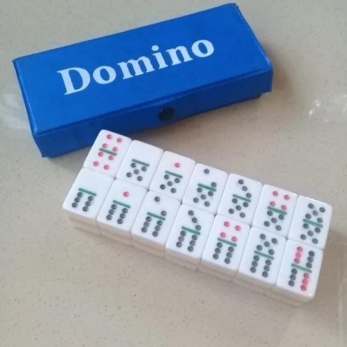 batu domino/ gaple batu permainan domino gaple lengkap box HTY