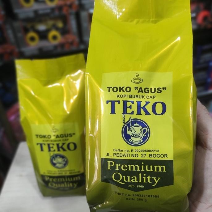 

Kopi Bubuk Cap Teko produksi Toko Agus Bogor HTY