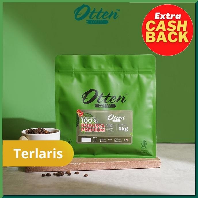 

100% Full Robusta Premium House Blend 1kg Biji / Bubuk Kopi Komersial House Blend Otten Coffee Commercial Roasted Beans - Best Seller