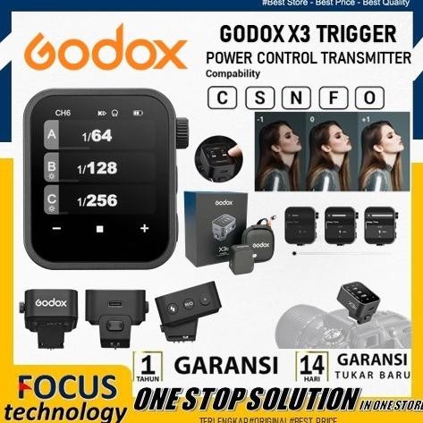 Godox X3 Touchscreen TTL Wireless Flash Trigger / Godox X3 S / Godox X3 F / Godox X3 C / Godox X3 N 