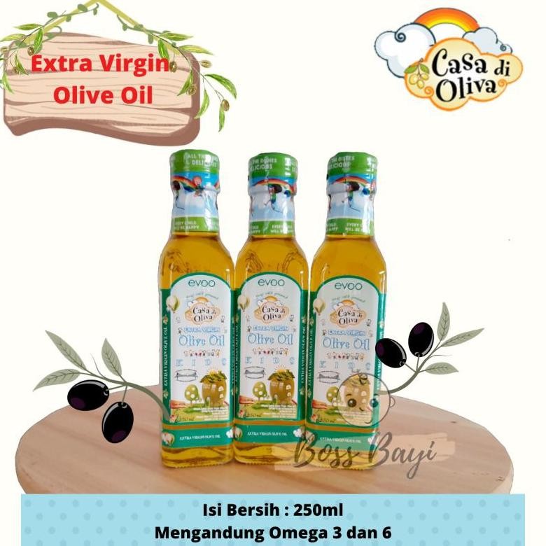 

Evoo Casa Di Oliva Extra Virgin Olive Oil for kids / Minyak MPAsi 250ml