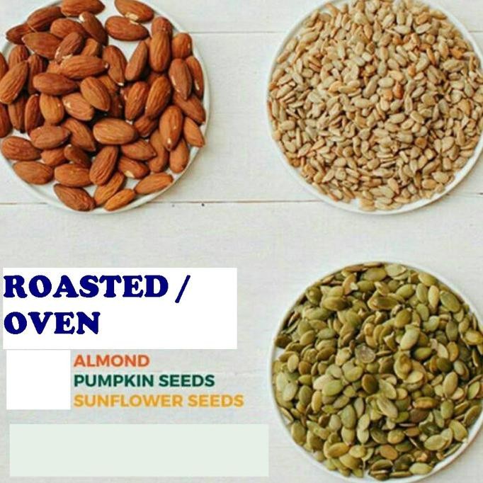 

Sale 600Gr Roasted 200G Almond + 200G Pumpkin Seed + 200G Sunflower Seed