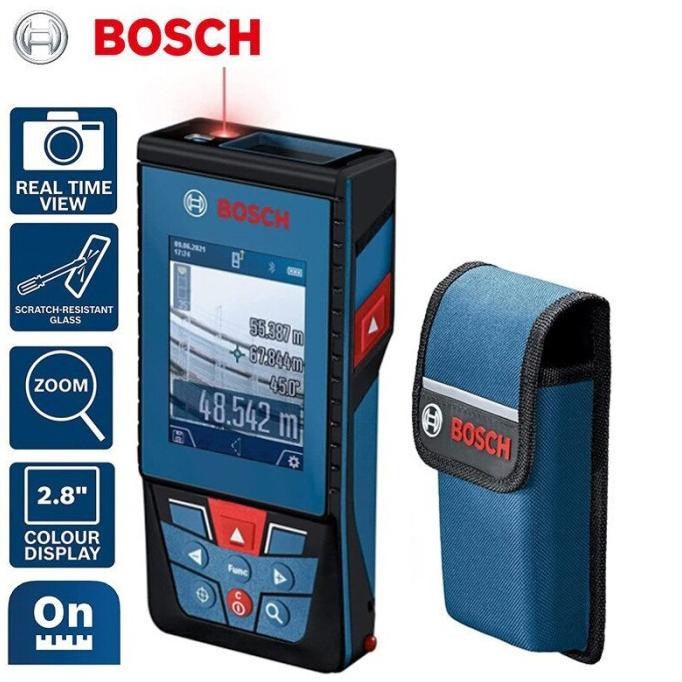 Meteran Laser Merah 100 Meter Bosch Glm 100-25 C Outdoor & Indoor