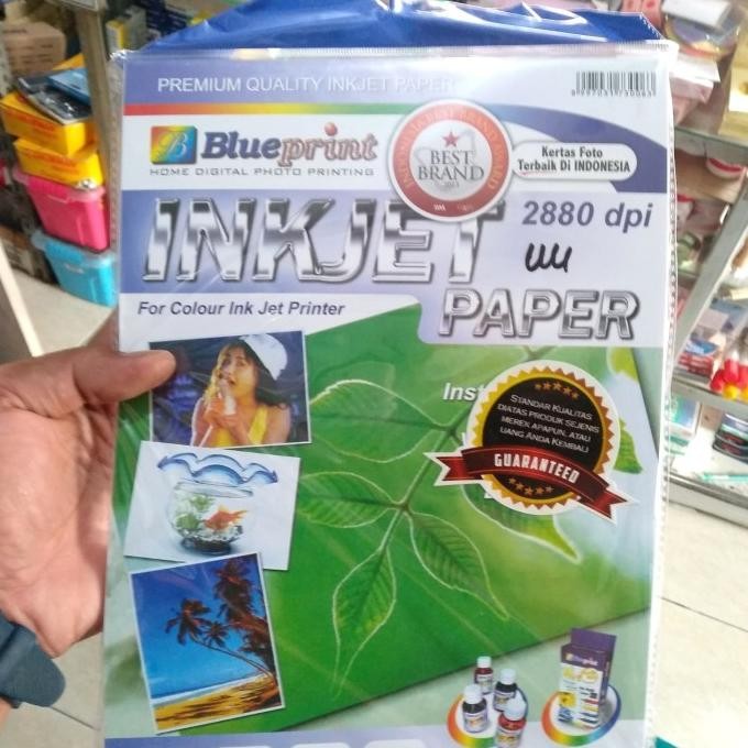

Kertas Foto Injek Paper A4 120 Gram / Blueprint Photo Paper Terbaru