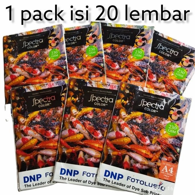 

Obral Kertas Foto Glosy A4 230 Gsm Dnp Fotoluai Isi 20 Lembar Best Seller