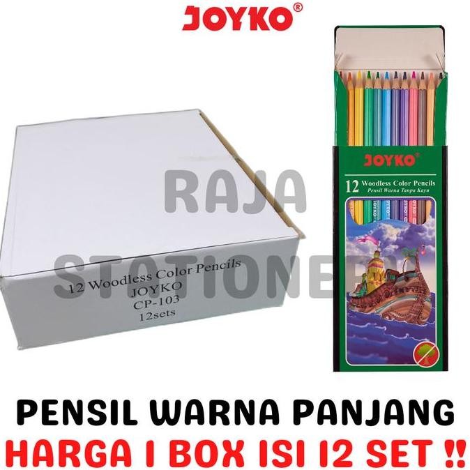 

Terbaru PENSIL WARNA JOYKO 12 WARNA PANJANG JOYKO COLOUR PENCIL 12 COLOURS CP-103 LUSIN BOX [12PCS]