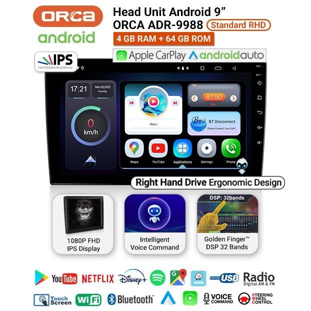 New Head Unit Android Calya-Sigra 2016-2023 Orca 9988 New Standard 9"