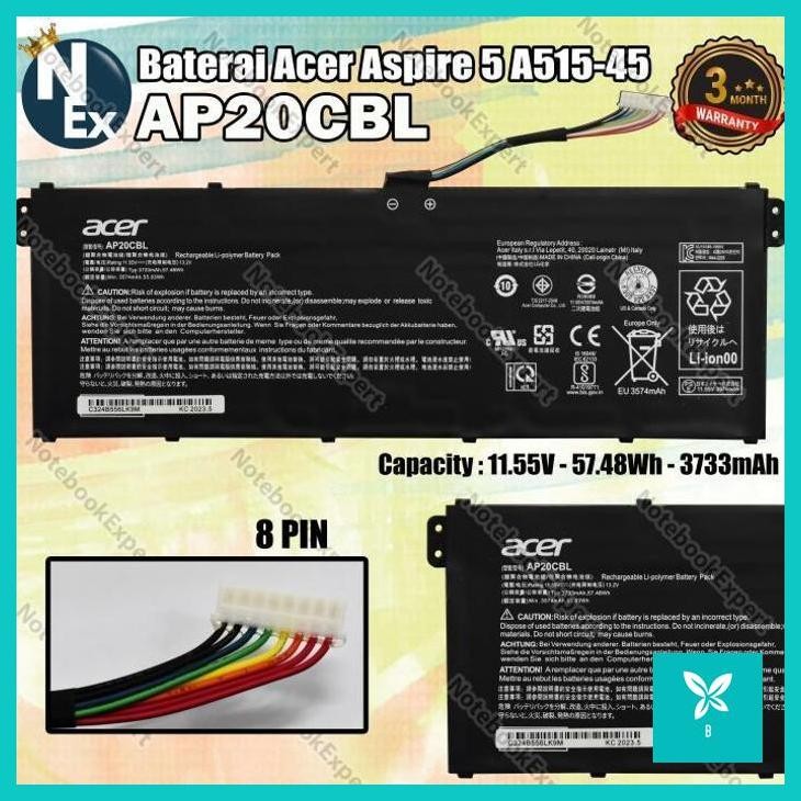 | AHN | Baterai Acer Travelmate Spin B3 TMB311RNA AP20CBL